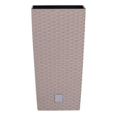 Prosperplast Rato Square Planter 40x40x40.8cm - Mocca